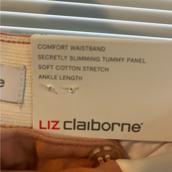 Liz Claiborne Rose Dawn straight leg ankle mid-rise size 14 women’s pants - Picture 6 of 10